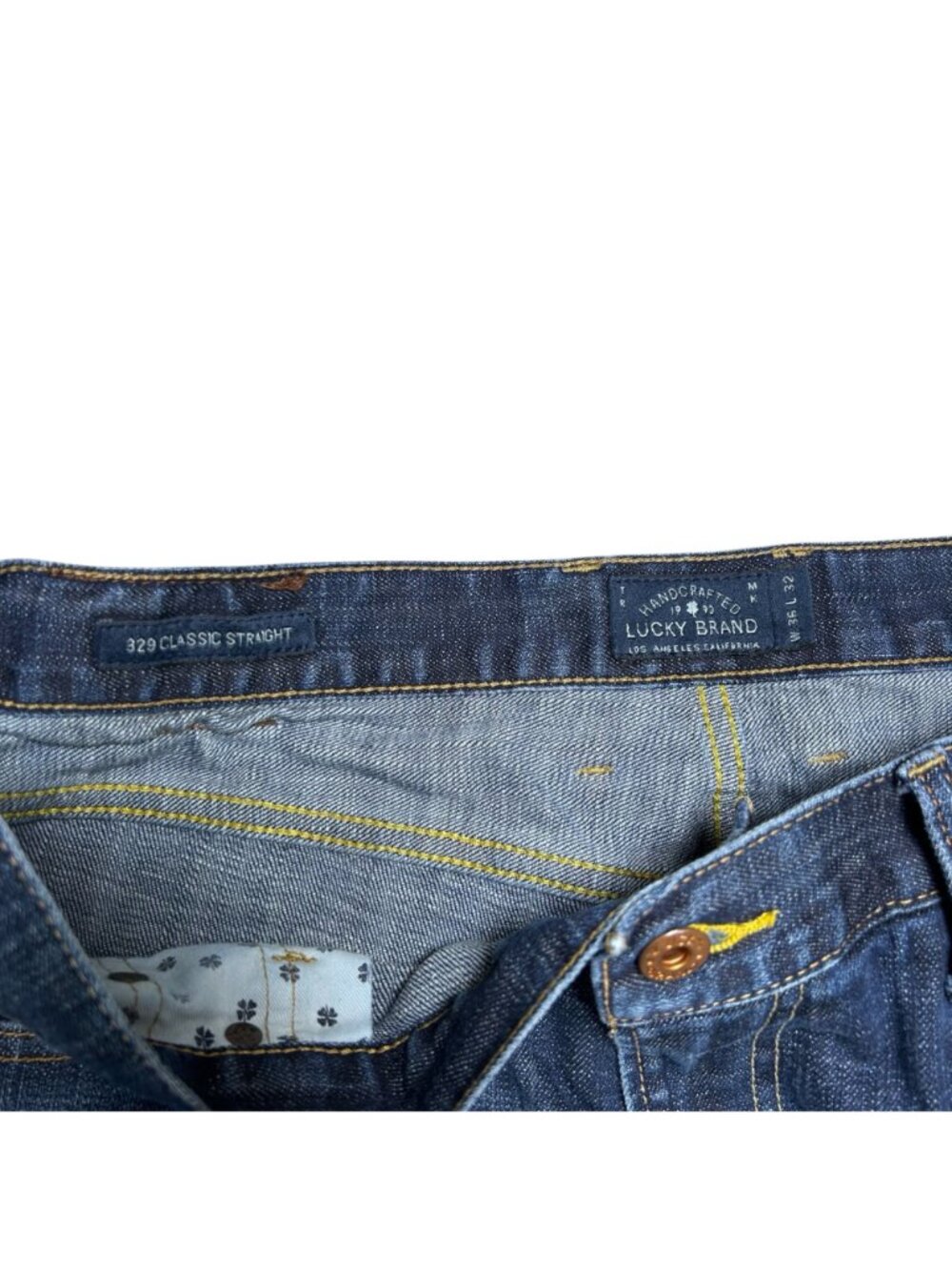 Lucky Brand Jean 329 Classic Straight Denim 36x32 Men Casual Streetwear - Picture 3 of 4